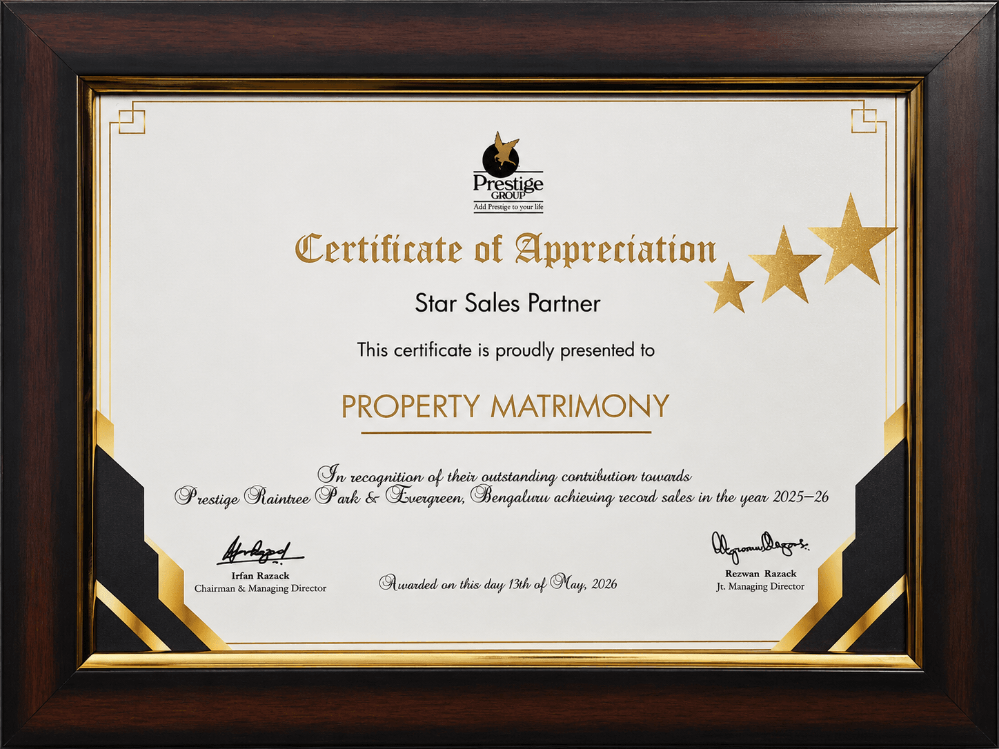 Property Matrimony team celebrating an achievement