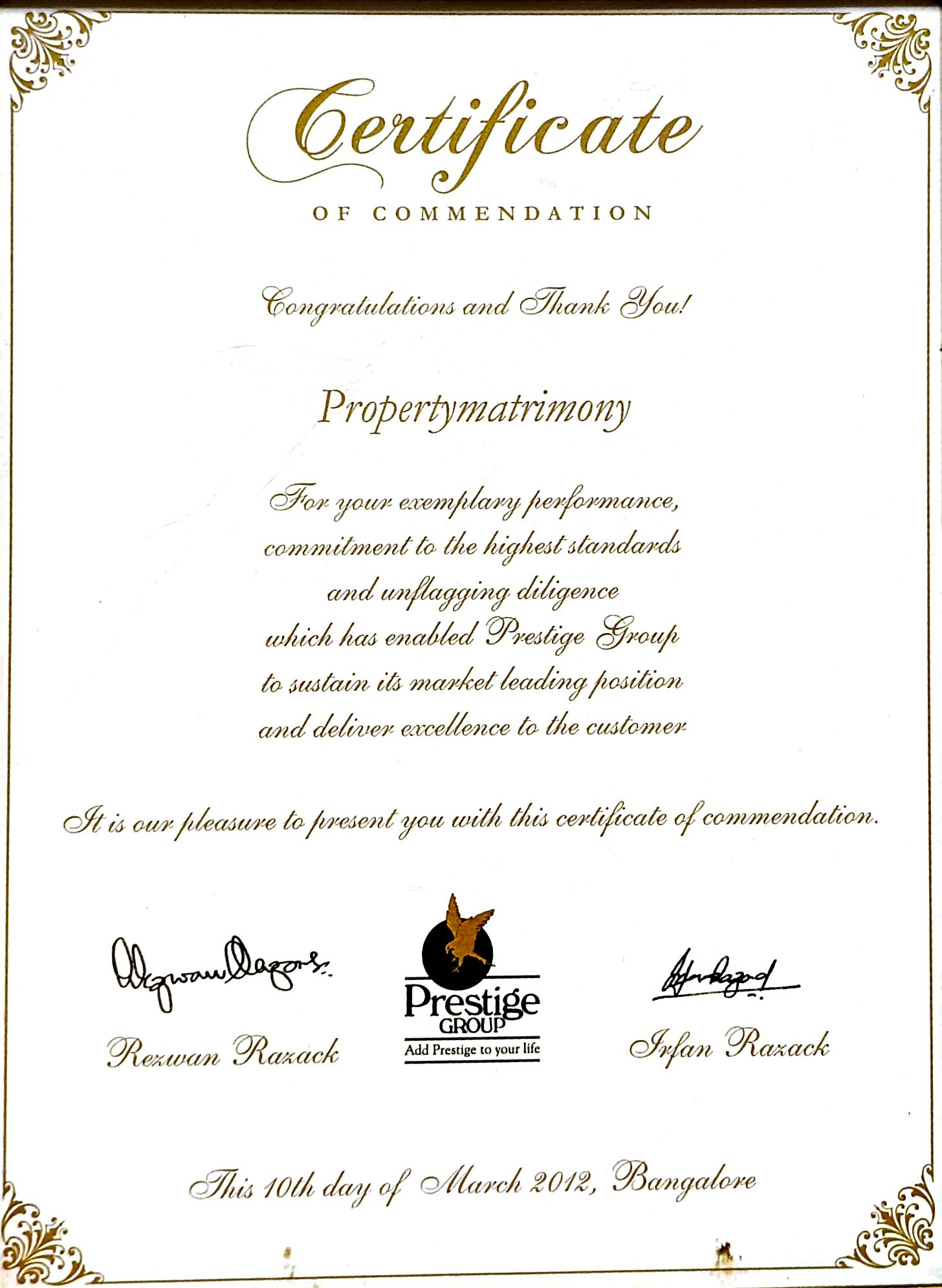 Property Matrimony award recognition 2026 10 14 12 00 22